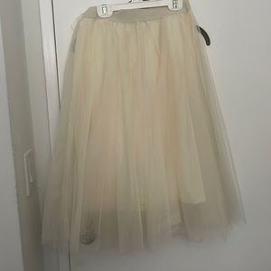 Tulle cream skirt brand new